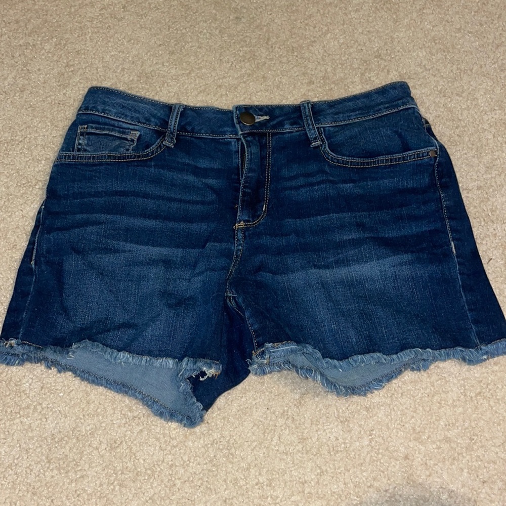 Mid-Rise jean shorts